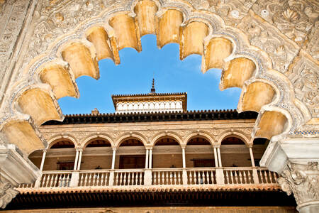 Arch in the Alcazar of Seville